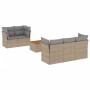 Juego de sofás jardín con cojines 6 pzas ratán sintético beige de , Conjuntos de jardín - Ref: Foro24-3223483, Precio: 367,07...