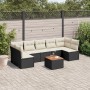 Set de sofás de jardín 8 piezas y cojines ratán sintético negro de , Conjuntos de jardín - Ref: Foro24-3223571, Precio: 408,1...