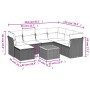 Set de sofás de jardín 8 pzas y cojines ratán sintético gris de , Conjuntos de jardín - Ref: Foro24-3223764, Precio: 440,71 €...