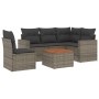 Set de muebles de jardín 6 pzas y cojines ratán sintético gris de , Conjuntos de jardín - Ref: Foro24-3224128, Precio: 356,21...