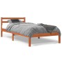 Estructura de cama madera maciza de pino marrón cera 90x200 cm de , Camas y somieres - Ref: Foro24-844142, Precio: 66,51 €, D...