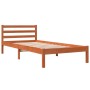 Estructura de cama madera maciza de pino marrón cera 90x200 cm de , Camas y somieres - Ref: Foro24-844142, Precio: 66,51 €, D...