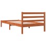 Estructura de cama madera maciza de pino marrón cera 90x200 cm de , Camas y somieres - Ref: Foro24-844142, Precio: 66,51 €, D...