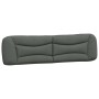 Cabecero de cama acolchado tela gris oscuro 200 cm de , Cabeceros y pies de cama - Ref: Foro24-374617, Precio: 83,80 €, Descu...