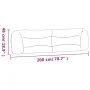 Gepolstertes Bettkopfteil aus dunkelgrauem Stoff, 200 cm von , Kopf- und Fußteile - Ref: Foro24-374617, Preis: 82,78 €, Rabat...