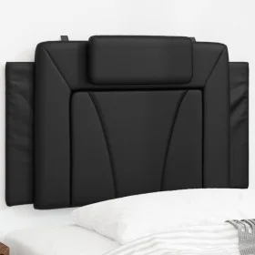 Gepolstertes Bettkopfteil aus schwarzem Kunstleder, 90 cm von , Kopf- und Fußteile - Ref: Foro24-374767, Preis: 40,05 €, Raba...