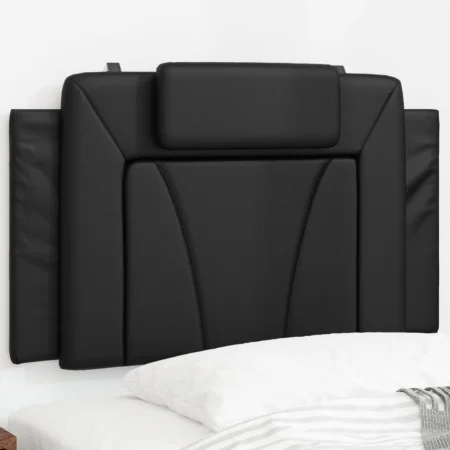 Gepolstertes Bettkopfteil aus schwarzem Kunstleder, 90 cm von , Kopf- und Fußteile - Ref: Foro24-374767, Preis: 40,05 €, Raba...