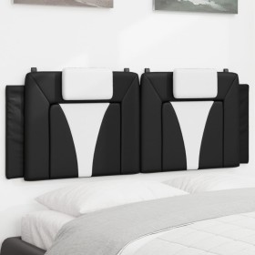 Cabecero de cama acolchado cuero sintético negro blanco 120 cm de , Cabeceros y pies de cama - Ref: Foro24-374786, Precio: 41...