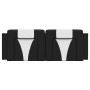 Cabecero de cama acolchado cuero sintético negro blanco 120 cm de , Cabeceros y pies de cama - Ref: Foro24-374786, Precio: 41...
