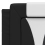 Cabecero de cama acolchado cuero sintético negro blanco 120 cm de , Cabeceros y pies de cama - Ref: Foro24-374786, Precio: 41...