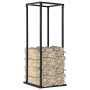 Leñero con base acero negro 37x37x113 cm de vidaXL, Bolsas y soportes de leña - Ref: Foro24-284702, Precio: 49,60 €, Descuent...