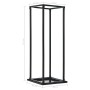 Leñero con base acero negro 37x37x113 cm de vidaXL, Bolsas y soportes de leña - Ref: Foro24-284702, Precio: 49,60 €, Descuent...