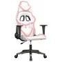 Silla gaming de masaje cuero sintético blanco y rosa de , Sillones para videojuegos - Ref: Foro24-345431, Precio: 114,96 €, D...