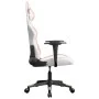 Silla gaming de masaje cuero sintético blanco y rosa de , Sillones para videojuegos - Ref: Foro24-345431, Precio: 114,96 €, D...