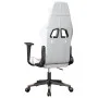 Silla gaming de masaje cuero sintético blanco y rosa de , Sillones para videojuegos - Ref: Foro24-345431, Precio: 114,96 €, D...