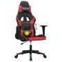 Silla gaming de masaje cuero sintético negro y rojo de , Sillones para videojuegos - Ref: Foro24-345446, Precio: 117,62 €, De...