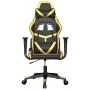 Silla gaming de masaje cuero sintético negro y dorado de , Sillones para videojuegos - Ref: Foro24-345425, Precio: 114,57 €, ...