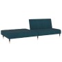 Sofá cama de 2 plazas terciopelo azul de , Sofás - Ref: Foro24-375873, Precio: 261,29 €, Descuento: %