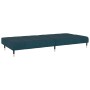Sofá cama de 2 plazas terciopelo azul de , Sofás - Ref: Foro24-375873, Precio: 261,29 €, Descuento: %