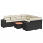 Set de sofás de jardín 8 piezas y cojines ratán sintético negro de , Conjuntos de jardín - Ref: Foro24-3225370, Precio: 501,1...