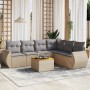 Set sofás de jardín 7 piezas y cojines ratán sintético beige de , Conjuntos de jardín - Ref: Foro24-3257354, Precio: 454,19 €...