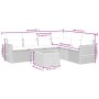 Set sofás de jardín 7 piezas y cojines ratán sintético beige de , Conjuntos de jardín - Ref: Foro24-3257354, Precio: 454,19 €...