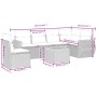 Set sofás de jardín 7 piezas y cojines ratán sintético beige de , Conjuntos de jardín - Ref: Foro24-3257361, Precio: 454,19 €...