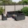Set de sofás de jardín 8 piezas y cojines ratán sintético negro de , Conjuntos de jardín - Ref: Foro24-3257427, Precio: 617,9...