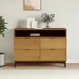 FLAM chest of drawers solid pine wood 110x40x80 cm by , Drawers - Ref: Foro24-376070, Price: 225,44 €, Discount: %