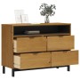 Cómoda FLAM madera maciza de pino 110x40x80 cm de , Cajoneras - Ref: Foro24-376070, Precio: 229,73 €, Descuento: %