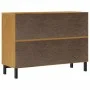 FLAM chest of drawers solid pine wood 110x40x80 cm by , Drawers - Ref: Foro24-376070, Price: 225,44 €, Discount: %