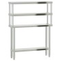 Mesa de trabajo para cocina con estante acero inox 110x30x150cm de , Restauración - Ref: Foro24-3208902, Precio: 293,80 €, De...