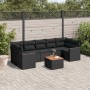 Set de sofás de jardín 8 piezas y cojines ratán sintético negro de , Conjuntos de jardín - Ref: Foro24-3224032, Precio: 521,8...