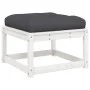 Set muebles jardín 4 pzas con cojines madera maciza pino blanco de , Conjuntos de jardín - Ref: Foro24-3216911, Precio: 447,2...