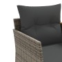 Sofá de jardín 2 plazas con toldo y taburetes ratán PE gris de , Sofás de exterior - Ref: Foro24-365804, Precio: 262,40 €, De...