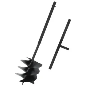 Taladro de tierra con mango acero negro 250 mm de vidaXL, Barrenas helicoidales - Ref: Foro24-145258, Precio: 70,71 €, Descue...