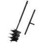 Taladro de tierra con mango acero negro 250 mm de vidaXL, Barrenas helicoidales - Ref: Foro24-145258, Precio: 70,71 €, Descue...