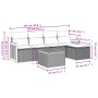 Set de muebles de jardín 6 pzas y cojines ratán sintético gris de , Conjuntos de jardín - Ref: Foro24-3260009, Precio: 351,58...