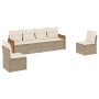 Juego de sofás jardín con cojines 6 pzas ratán sintético beige de , Conjuntos de jardín - Ref: Foro24-3259944, Precio: 402,29...
