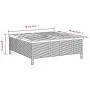Mesa de jardín ratán y madera de acacia negro 70x70x25 cm de , Mesas de jardín - Ref: Foro24-3281629, Precio: 75,13 €, Descue...