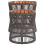 Mesas auxiliares jardín 2 pzas superficie de madera ratán gris de , Mesas de jardín - Ref: Foro24-366292, Precio: 161,40 €, D...