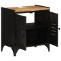 Armario de lavabo de baño hierro y madera mango 55x35x60 cm de , Muebles de baño - Ref: Foro24-358564, Precio: 181,04 €, Desc...