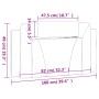 Cabecero de cama acolchado cuero sintético capuchino 100 cm de , Cabeceros y pies de cama - Ref: Foro24-374778, Precio: 40,03...