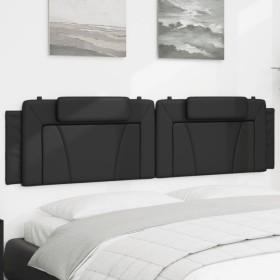 Cabecero de cama acolchado cuero sintético negro 200 cm de , Cabeceros y pies de cama - Ref: Foro24-374814, Precio: 71,45 €, ...
