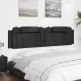 Black synthetic leather padded bed headboard 200 cm by , Headboards and footboards - Ref: Foro24-374814, Price: 66,80 €, Disc...