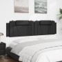 Cabecero de cama acolchado cuero sintético negro 200 cm de , Cabeceros y pies de cama - Ref: Foro24-374814, Precio: 71,45 €, ...