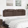 Cabecero de cama acolchado cuero sintético marrón 200 cm de , Cabeceros y pies de cama - Ref: Foro24-374816, Precio: 61,21 €,...