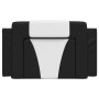 Cabecero de cama acolchado cuero sintético negro y blanco 80 cm de , Cabeceros y pies de cama - Ref: Foro24-374765, Precio: 2...