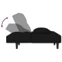 Sofá cama de 2 plazas con dos almohadas terciopelo negro de , Sofás - Ref: Foro24-375812, Precio: 242,41 €, Descuento: %