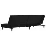 Sofá cama de 2 plazas con dos almohadas terciopelo negro de , Sofás - Ref: Foro24-375812, Precio: 242,41 €, Descuento: %